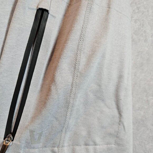 Vuori Mens M The Rise and Shine Performance Jogger Pants Light Gray zip pockets - Picture 3 of 13